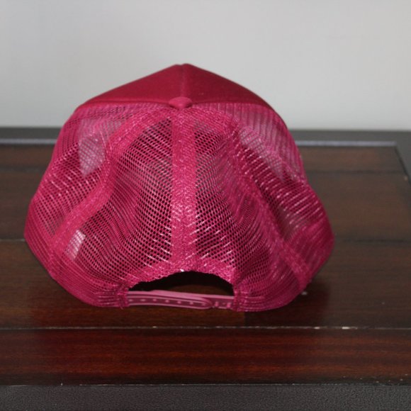 Slime Talk Men's Maroon Trucker Baseball Snapback Hat Cap - Picture 3 of 12